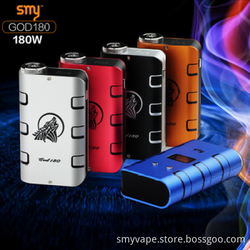 SMY260w 260 watt Box mod huge watt god180 mod 180watt box mod,vaporizer herb,vaporizer heating element/